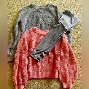Girls Old Navy sweaters and leggings bundle size 11/12